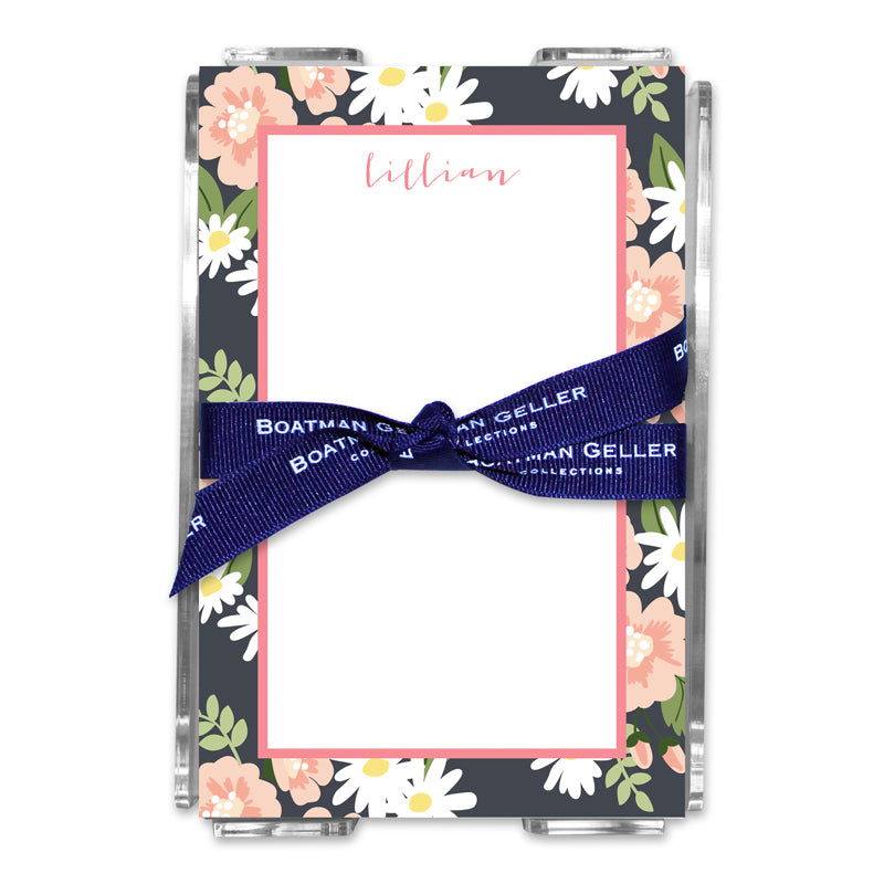 Personalized Note Sheets in Acrylic Lillian Floral - Boatman Geller
