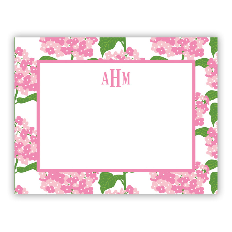 Personalized Flat Note Cards Sconset Pink - Boatman Geller