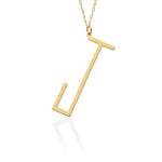Angle Block Letter on 30" Chain - Jane Basch