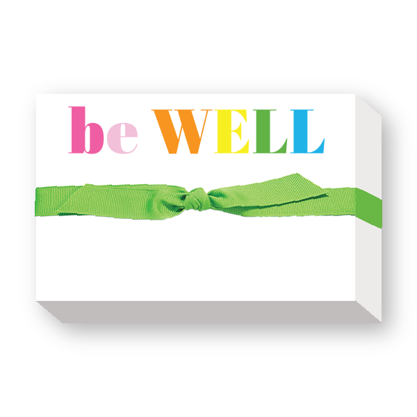 be WELL Big and Bold Notepad - Donovan Designs