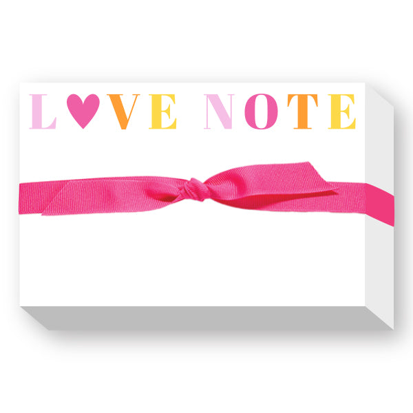LOVE NOTE Big and Bold Notepad - Donovan Designs