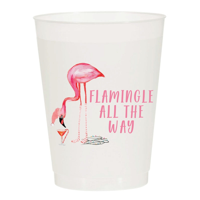 Flamingle All The Way Frost Flex Cups - Sip Hip Hooray
