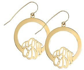 Monogram earrings