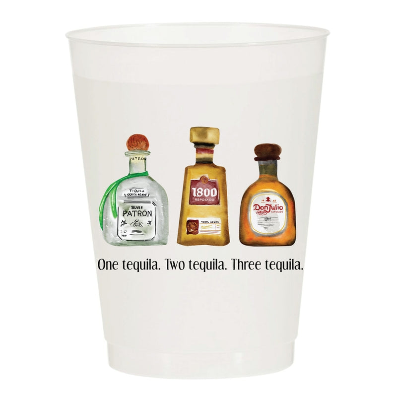 One Tequila Two Tequila Frost Flex Cups - Sip Hip Hooray