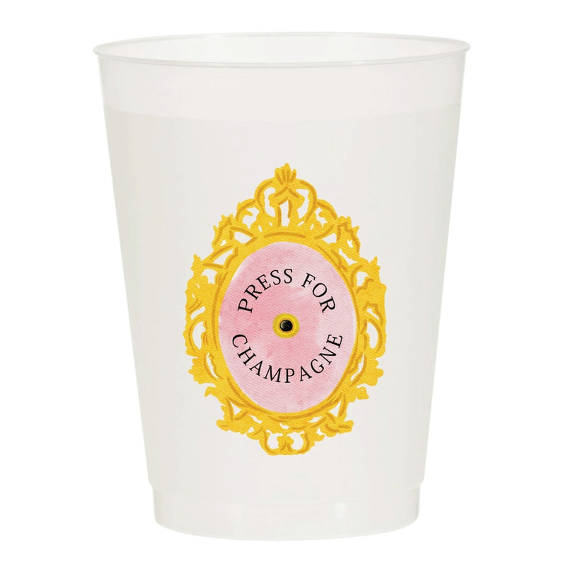 Press For Champagne Frost Flex Cups - Sip Hip Hooray