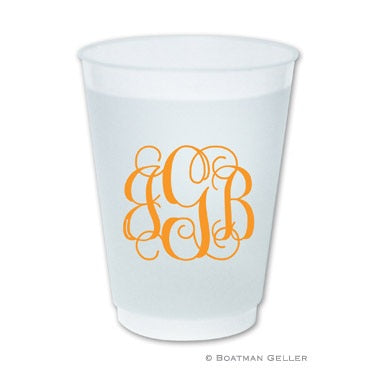 Personalized Clear Plastic Cups for Weddings