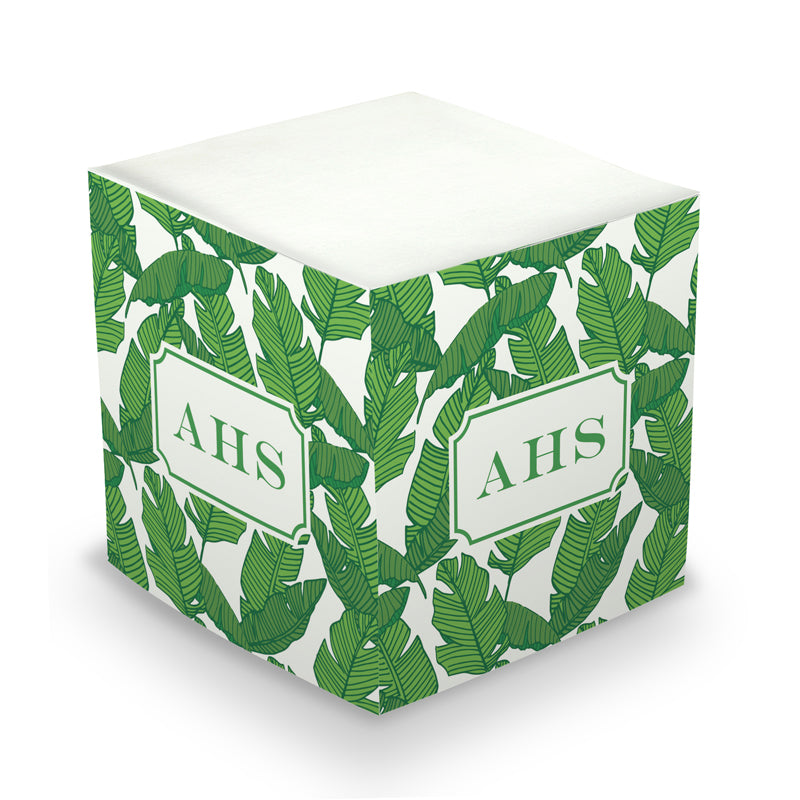 Monogram Sticky Memo Cubes