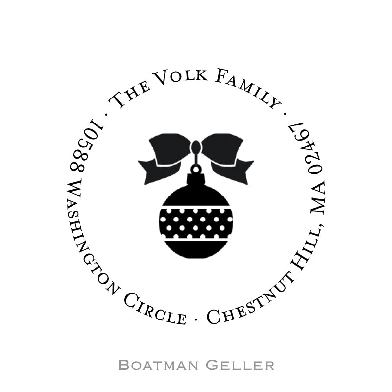 Boatman Geller Holiday Personalized Address Stampers