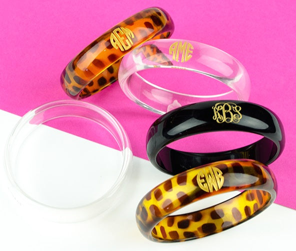 Acrylic Monogram Bracelets