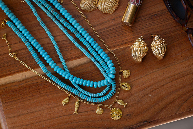 6mm Tradd Turquoise Necklace  - Belle of the Ball Collection