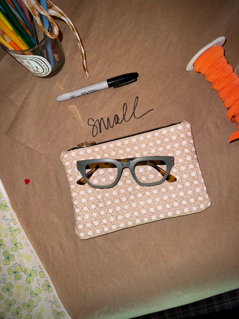 Roomy Leather Tile Bag- LOVE LANGUAGE. NEEDLEPOINT