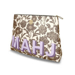 Roomy Leather Mahjong Tile Bag, MAHJ COCONUT PEONY