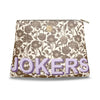 Roomy Leather Mahjong Tile Bag, JOKERS COCONUT PEONY