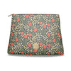 Roomy Leather Clutch, STRAWBERRY