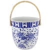 Blue & White Peony Blossom Ice Bucket
