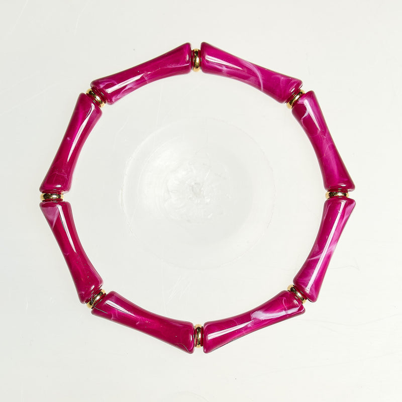 Lucy - Bamboo Acrylic Bracelet