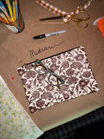 Roomy Leather Clutch, PRINTED LEOPARD FUR