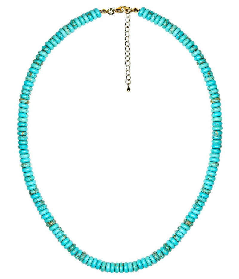 8mm Tradd  Turquoise Necklace  - Belle of the Ball Collection