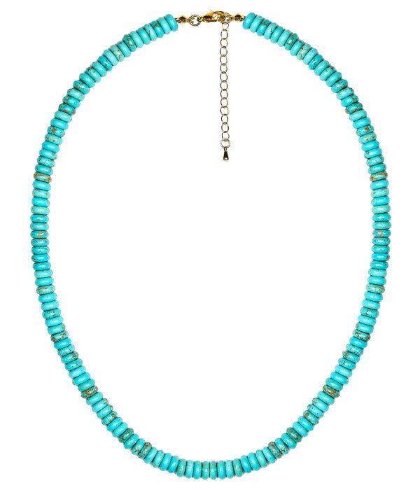8mm Tradd  Turquoise Necklace  - Belle of the Ball Collection