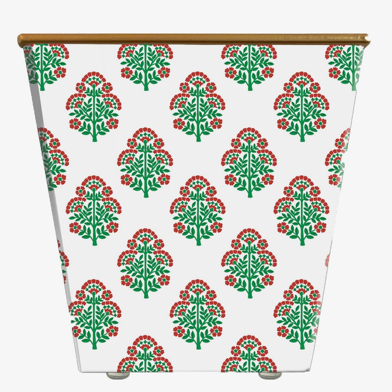 Mini WHH Christmas Block Print Cachepot Candle