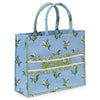 Block Print Madeleine Tote - Lilly of the Valley