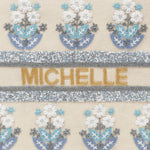 Madeleine Tote - Block Print Blue