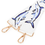 Wide Purse Strap Custom Beaded Marlin Tournament