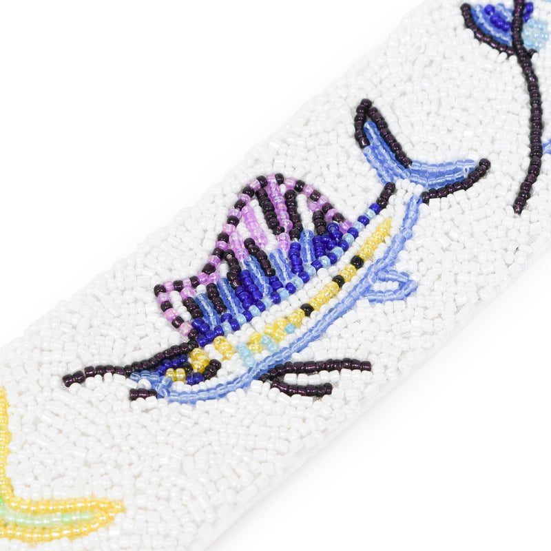 Wide Purse Strap Custom Beaded Marlin Tournament