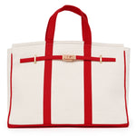 Portside Carryall Boat Tote - Lighthouse Red