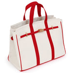 Portside Carryall Boat Tote - Lighthouse Red