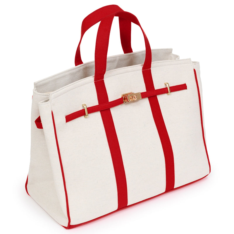 Portside Carryall Boat Tote - Lighthouse Red