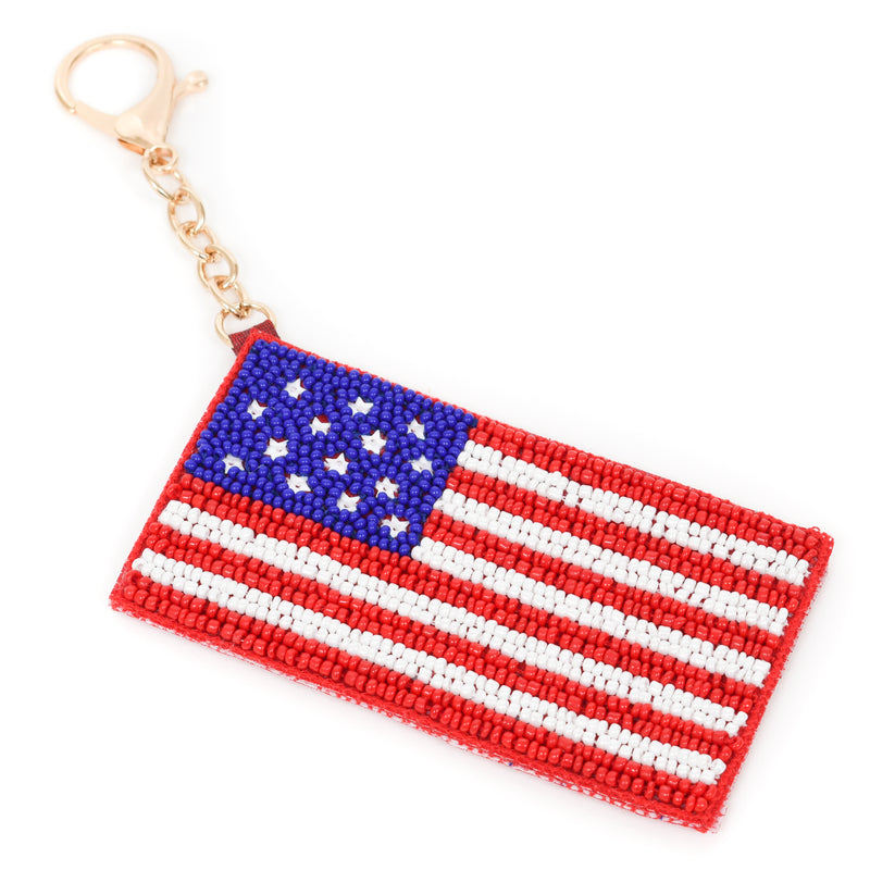Marina Minis American Flag Bag Charm