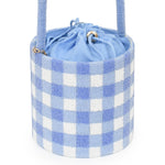 Byrdie Bucket Bag - Blue Gingham