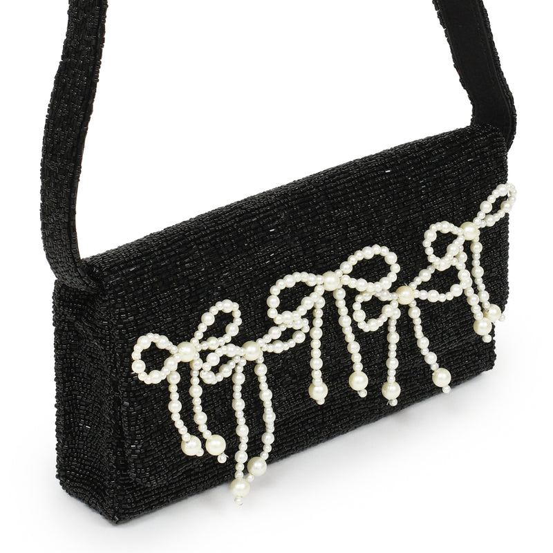Custom Beaded Bow Bag