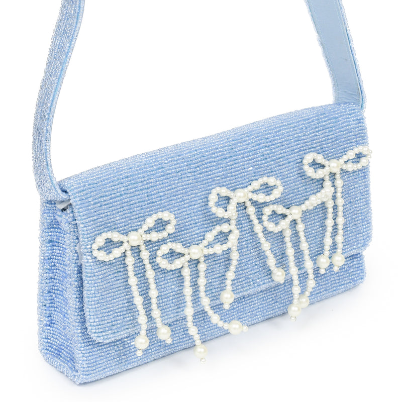 Custom Beaded Bow Bag