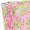 Block Print Monogram Travel Case - Celery | Rose