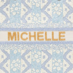 Madeleine-Tasche – Ikat-Himmelblau