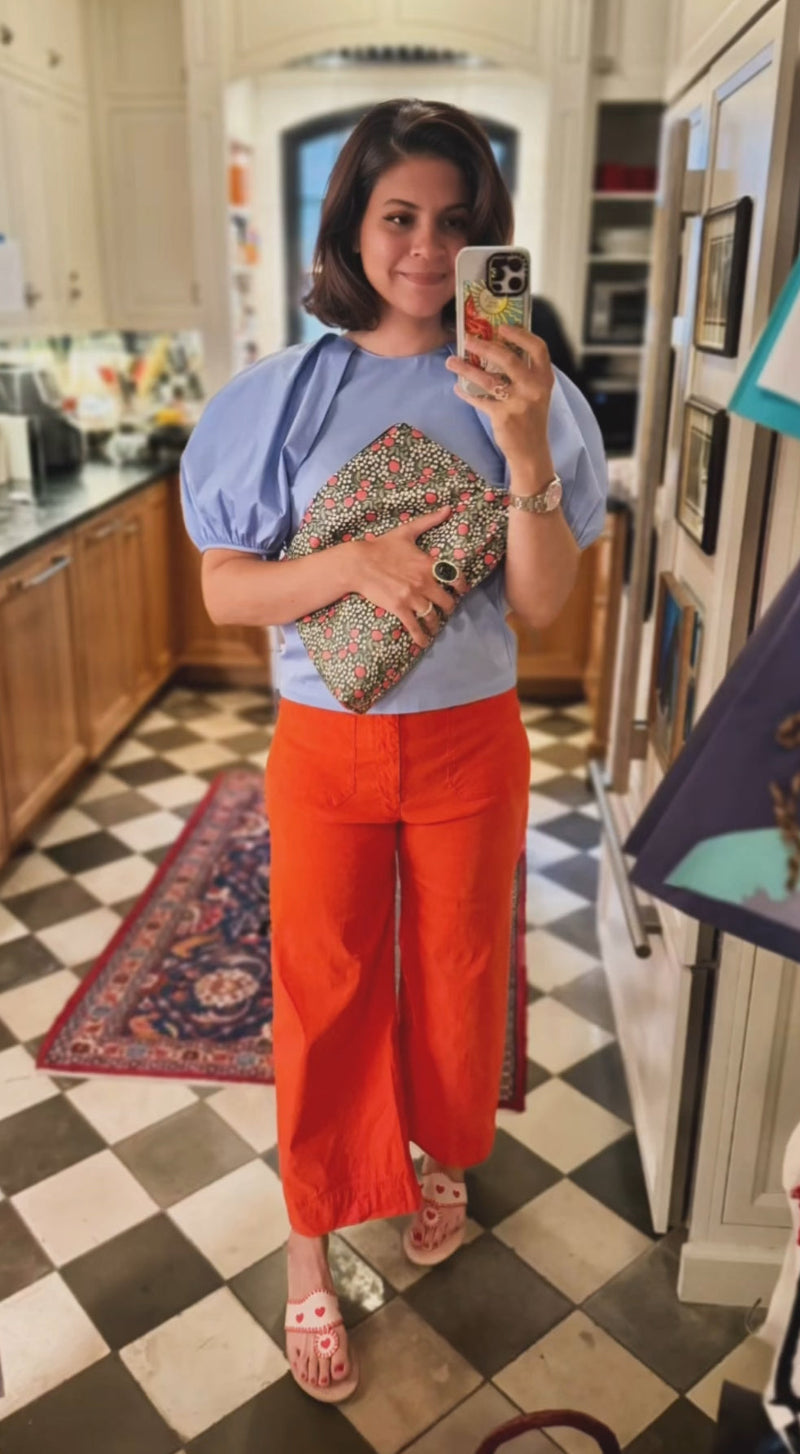 Roomy Leather Clutch- LOVE LANGUAGE