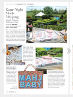 Mahjong Gaming Mat, POP ART ROSES **RULES EDITION