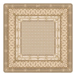 Mahjong Gaming Mat, Caned Trompe L'oeil BLONDE