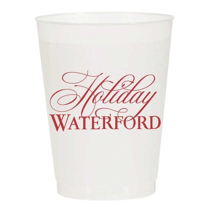 Holiday Waterford Frost Flex Cups - Sip Hip Hooray