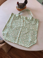 Jumbo Slouchy Denim Tote, MAHJ BABY CLOVER