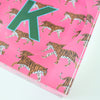 Catchall Tray - Single Initial Tiger Pink - New!
