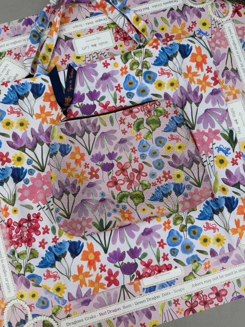 Mahjong Gaming Mat, GARDEN PARTY ** RULES EDITION
