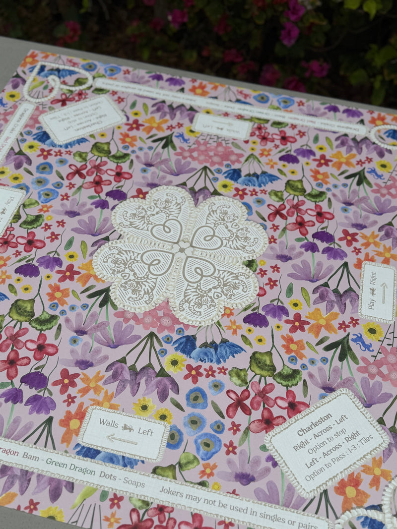 Mahjong Gaming Mat, GARDEN PARTY