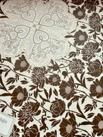 Mahjong Gaming Mat, COCONUT PEONY **RULES EDITION**