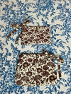 Roomy Leather Clutch, GARDEN PARTY