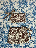 Roomy Leather Clutch, GARDEN PARTY