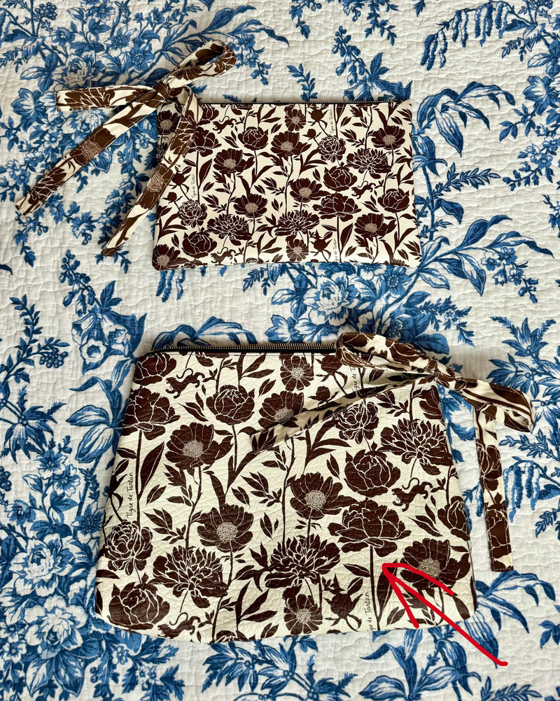 Roomy Leather Clutch- LOVE LANGUAGE