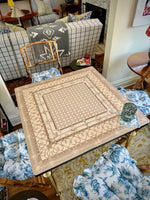 Mahjong Gaming Mat, Caned Trompe L'oeil BLONDE